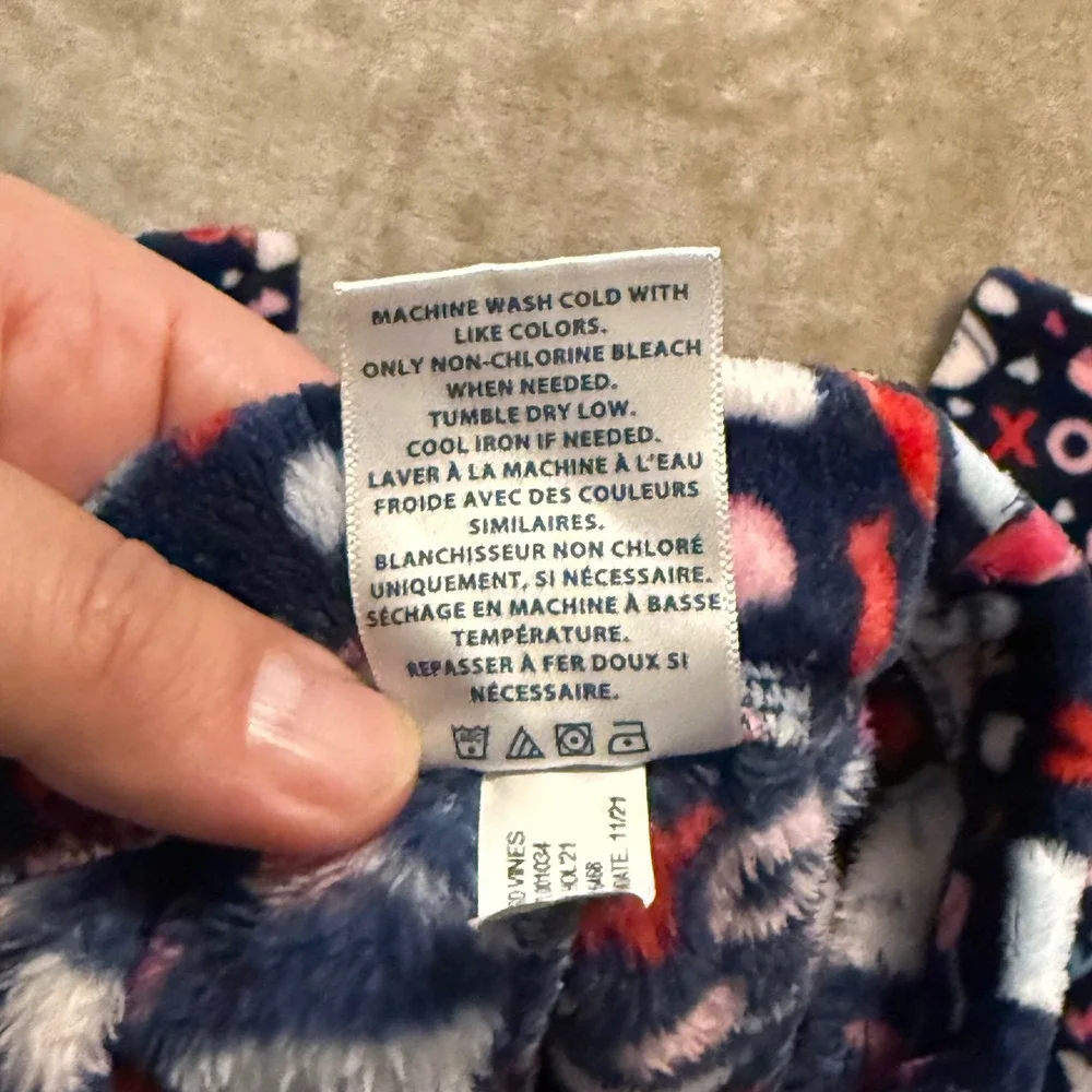 Vineyard Vines Kids Fleece Valentine Whale Pajama Pants M 10-12